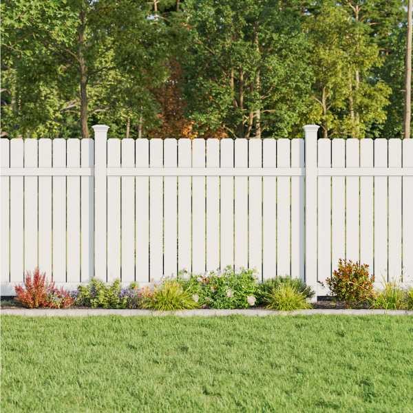 Vinyl privacy fence
